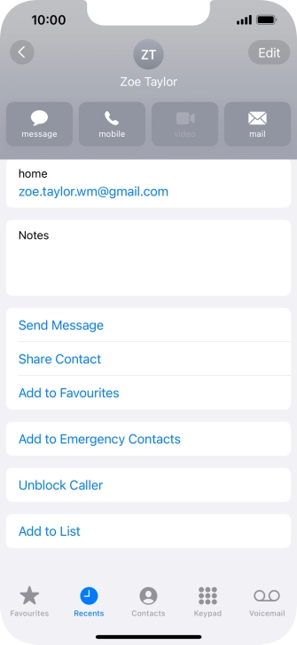 Slide your finger upwards starting from the bottom of the screen to return to the home screen.