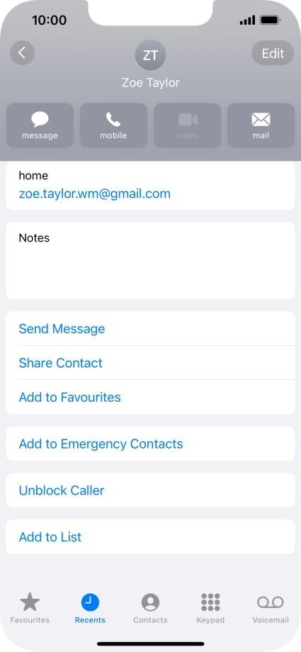 Slide your finger upwards starting from the bottom of the screen to return to the home screen.
