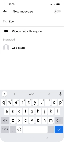Press the required contact.