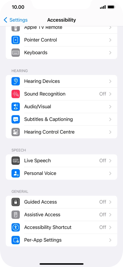 Press the required category below 