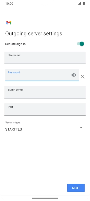 Press the field below 