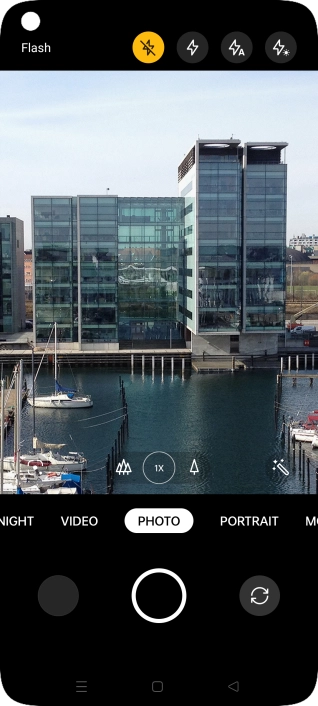 Press the required setting.