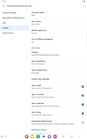 Press Account name and key in the required name.