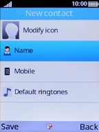 Select Name and key in the required name.