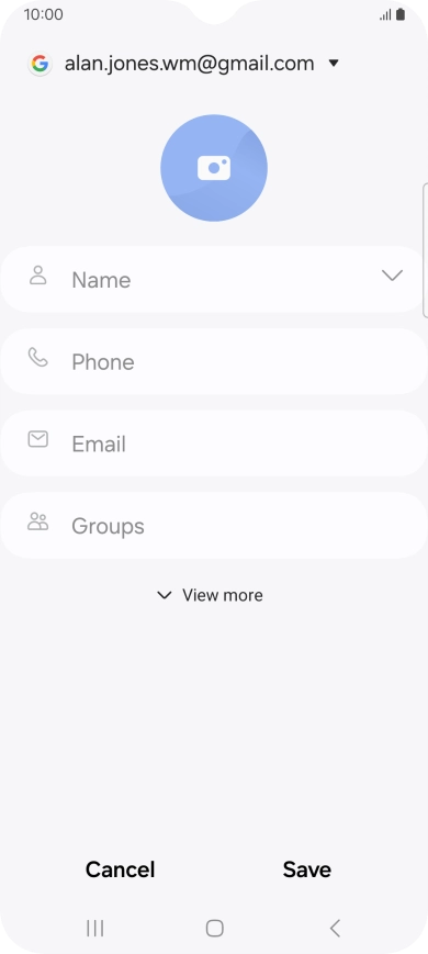 Press the address book drop down list.