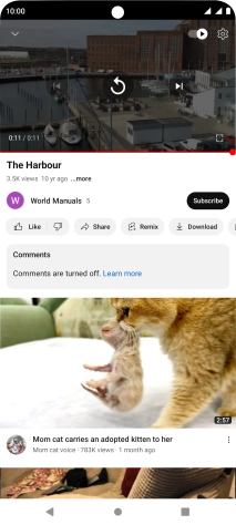 Press the Home key to return to the home screen.