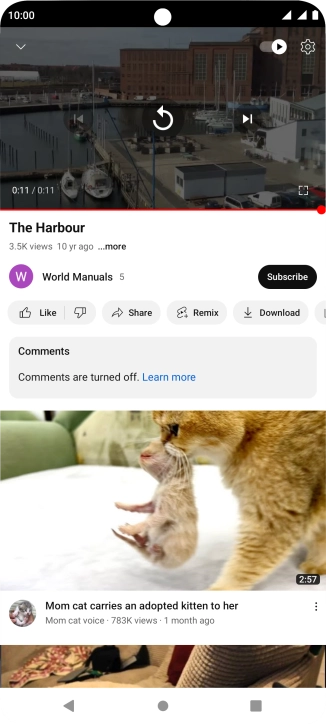Press the Home key to return to the home screen.
