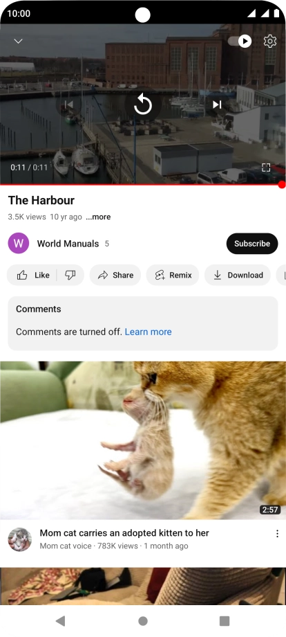 Press the Home key to return to the home screen.