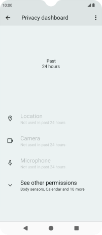 Press See other permissions.