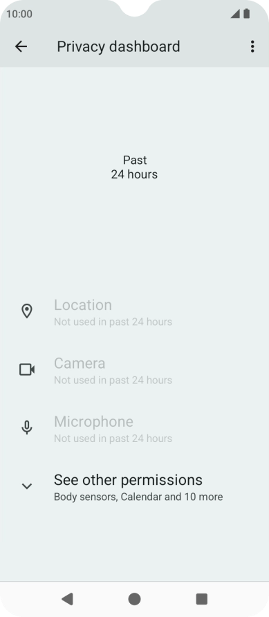 Press See other permissions.