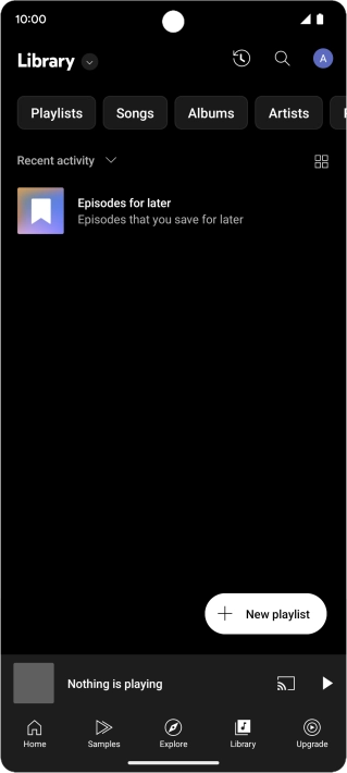 Press the drop down list.
