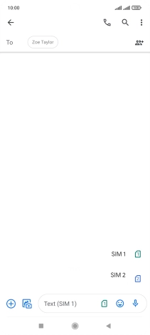 Press the required SIM. Press the required SIM.