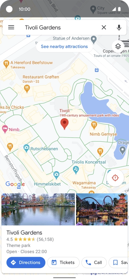 Press the destination at the bottom of the screen. Press the destination at the bottom of the screen.