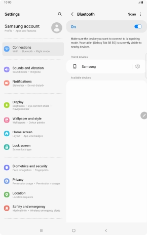Press the Home key to return to the home screen.