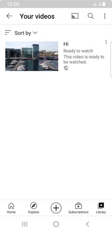 Press the search icon.