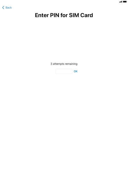 If your SIM is locked, key in your PIN and press OK.