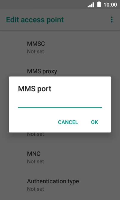 Key in 8799 and press OK.