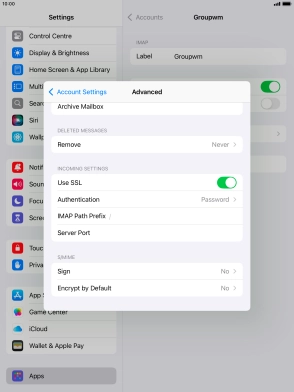 Press Authentication.