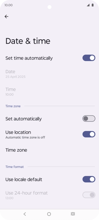 Press the indicator next to Press the indicator next to