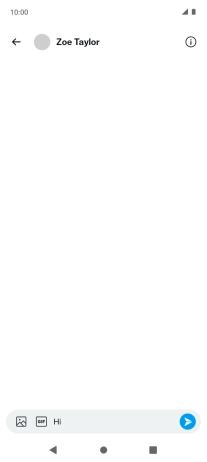 Write the required message and press the send icon.