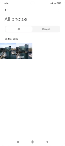 Press and hold the required picture or video clip.