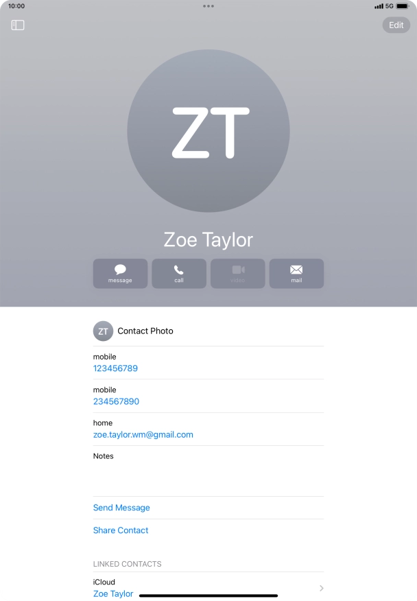 Slide your finger upwards starting from the bottom of the screen to return to the home screen.