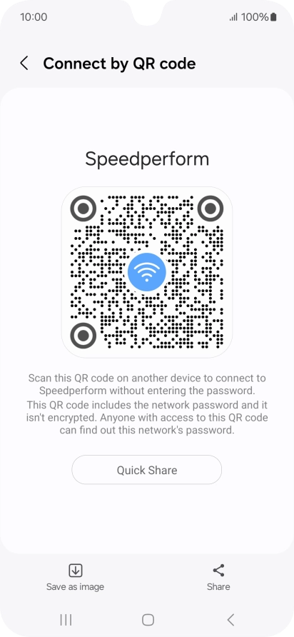 Place the QR code inside the camera frame on the other device to scan the code.