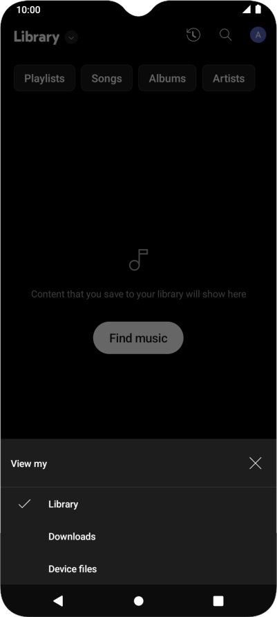 Press the required category and go to the required audio file. Press the required category and go to the required audio file.