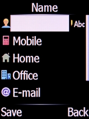 Select Name and key in the required name.