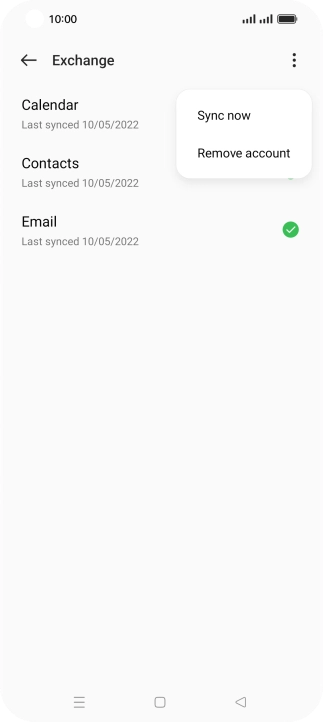 Press Remove account.