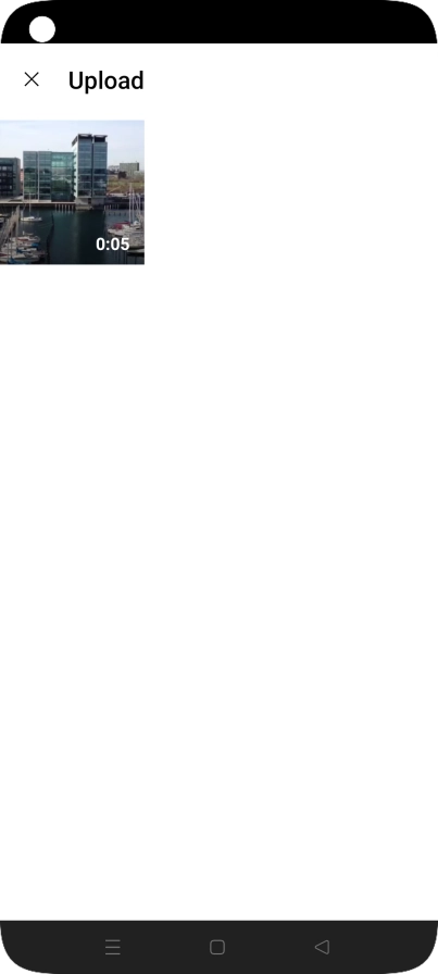 Press the required video clip.