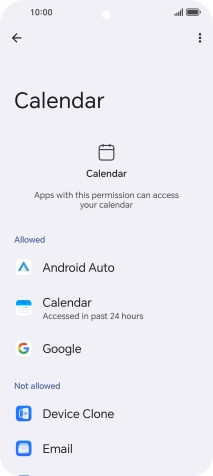The total app activity for the selected phone function is displayed.