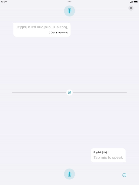 Press the end icon to end two-way view.