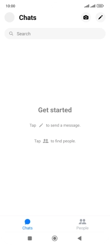 Press the new message icon.