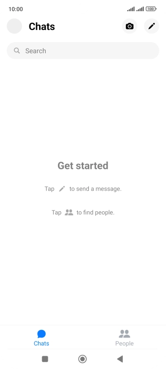 Press the new message icon.