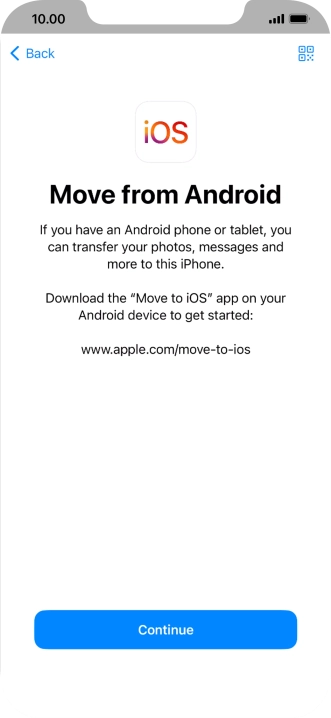 To transfer content to your phone, you need to install the app 
