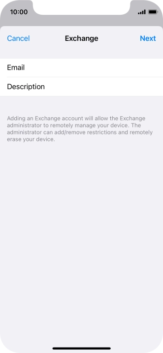 Press Description and key in the required name.