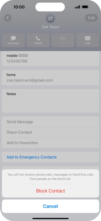 Press Block Contact.