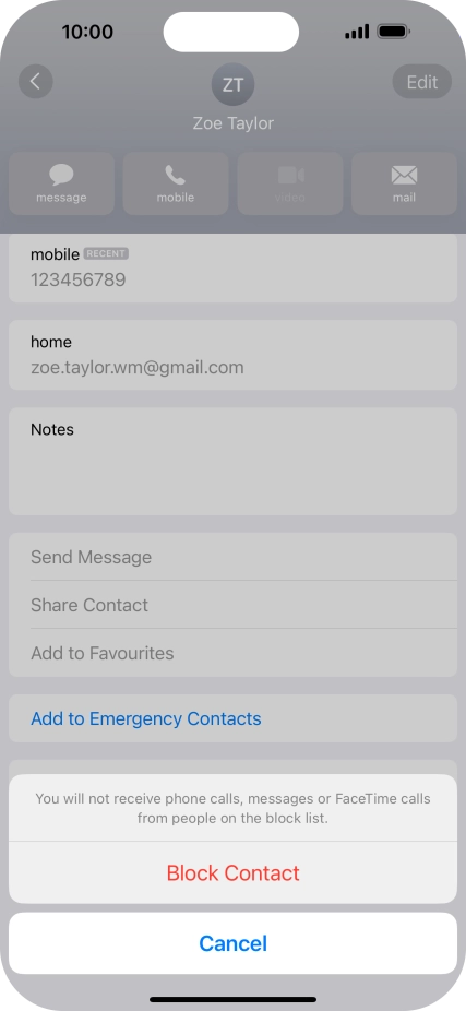 Press Block Contact.