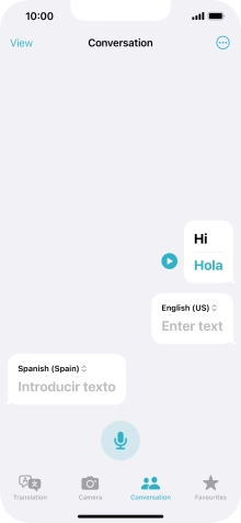 Press the menu icon.