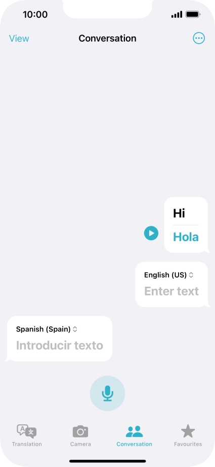 Press the menu icon.