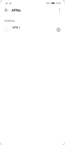 Press the menu icon.