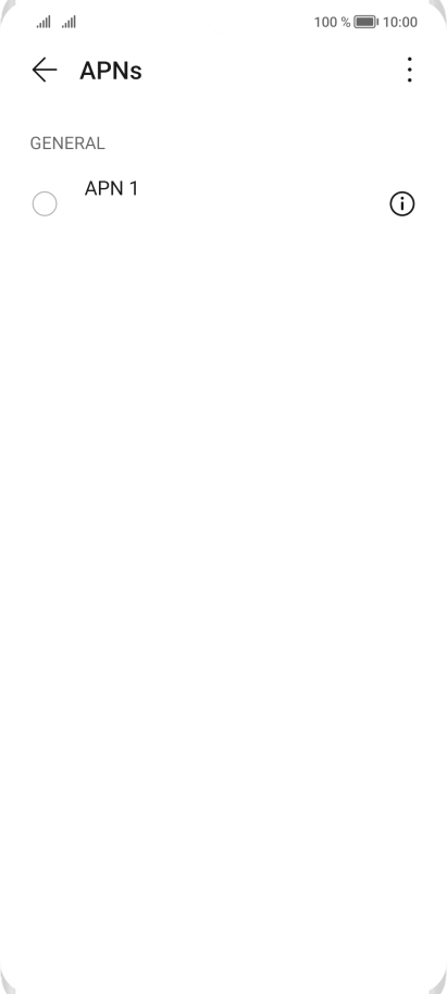 Press the menu icon.