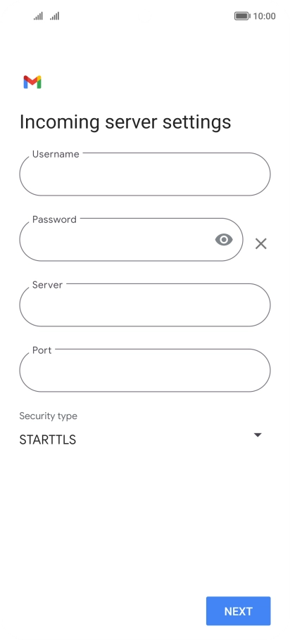 Press the field below 