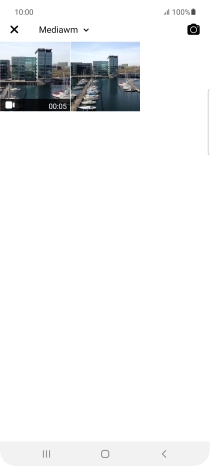 Press the required picture or video clip.