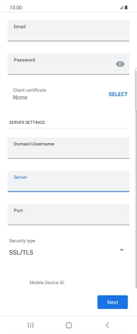 Press the field below 