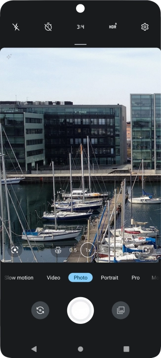 Press the flash icon.