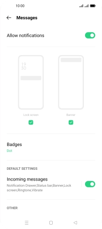 Press the indicator next to Press the indicator next to