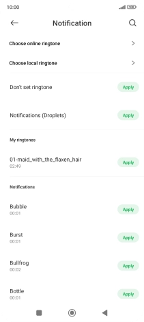 Press the required message tones to hear them.