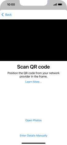 Place the QR code you've received inside the phone camera frame to scan the code. Your eSIM is transferred to your new phone over the internet. Place the QR code you've received inside the phone camera frame to scan the code. Your eSIM is transferred to your new phone over the internet.